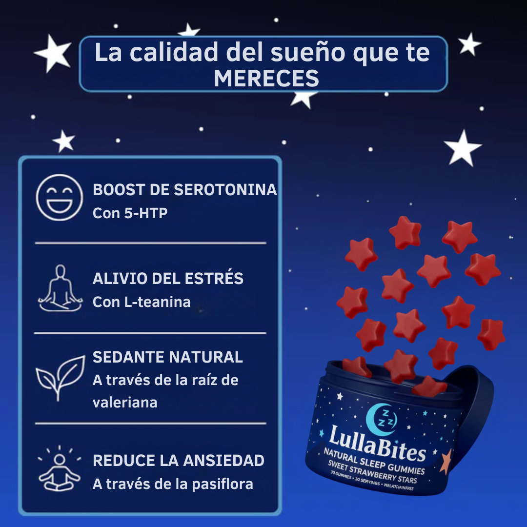 LullaBites™ – Gomitas Naturales para un Buen Sueño