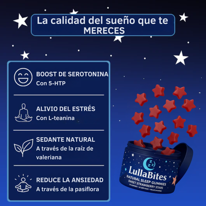 LullaBites™ – Gomitas Naturales para un Buen Sueño